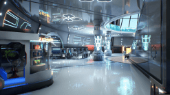TERMINAL BUILDING MODULAR FUTURISTIC SCI FI
